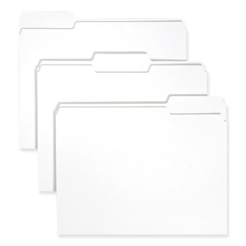 Image of Smead Colored File Folders, 1/3-Cut Tabs: Assorted, Letter Size, 0.75" Expansion, White, 100/Box