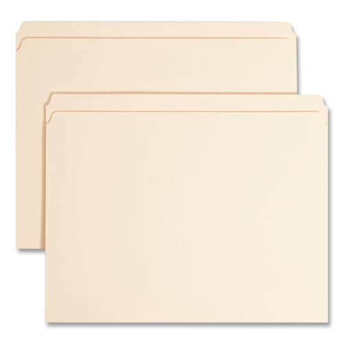 Image of Smead Top Tab Fastener Folders, Straight Tabs, 0.75" Expansion, 1 Fastener, Letter Size, Manila Exterior, 50/Box