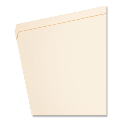 Image of Smead Top Tab Fastener Folders, Straight Tabs, 0.75" Expansion, 1 Fastener, Letter Size, Manila Exterior, 50/Box