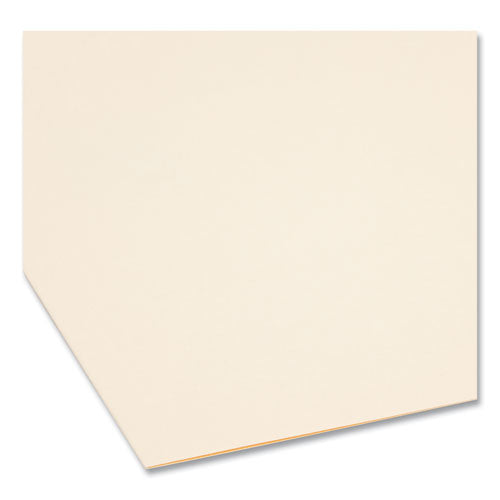 Image of Smead Top Tab Fastener Folders, Straight Tabs, 0.75" Expansion, 1 Fastener, Letter Size, Manila Exterior, 50/Box