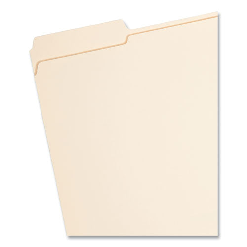 Image of Smead Top Tab Fastener Folders, 1/3-Cut Tabs: Assorted, 0.75" Expansion, 1 Fastener, Letter Size, Manila Exterior, 50/Box