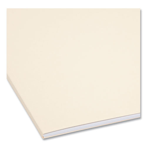 Image of Smead Top Tab Fastener Folders, 1/3-Cut Tabs: Assorted, 0.75" Expansion, 1 Fastener, Letter Size, Manila Exterior, 50/Box