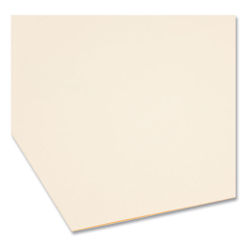 Image of Smead SuperTab Reinforced Guide Height Fastener Folders, 11-pt Manila, 0.75" Expansion, 2 Fasteners, Letter Size, Manila, 50/Box