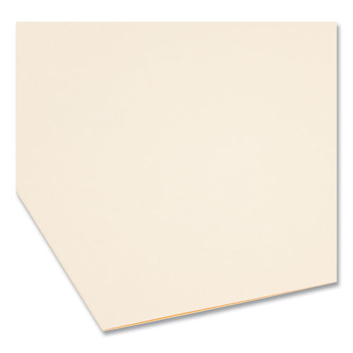Image of Smead SuperTab Reinforced Guide Height Fastener Folders, 14-pt Manila, 0.75" Expansion, 2 Fasteners, Letter Size, Manila, 50/Box