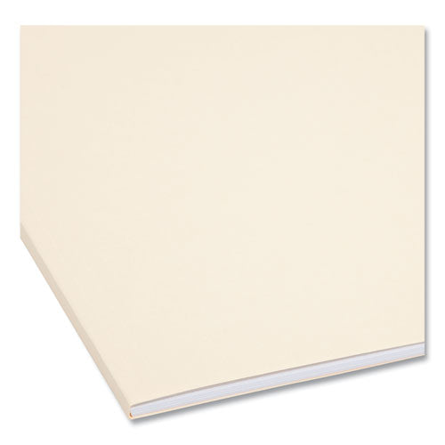 Image of Smead SuperTab Reinforced Guide Height Fastener Folders, 14-pt Manila, 0.75" Expansion, 2 Fasteners, Letter Size, Manila, 50/Box