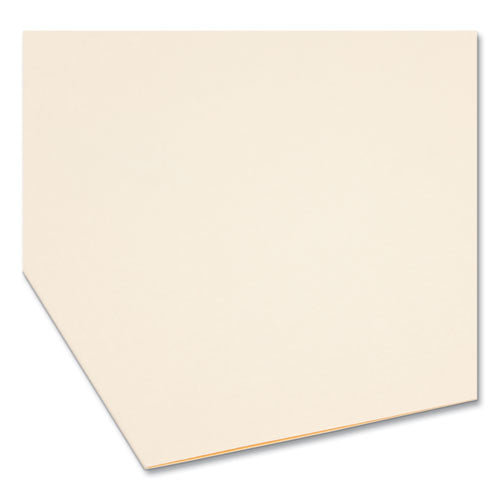 Image of Smead Top Tab Heavyweight Manila Fastener Folders, 0.75" Expansion, 2 Fasteners, Letter Size, Manila Exterior, 50/Box