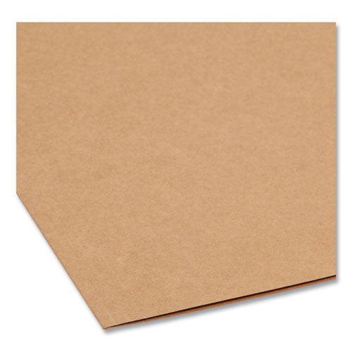 Image of Smead Top Tab Fastener Folders, Guide-Height 2/5-Cut Tabs, 0.75" Expansion, 2 Fasteners, Letter Size, 11-pt Kraft, 50/Box