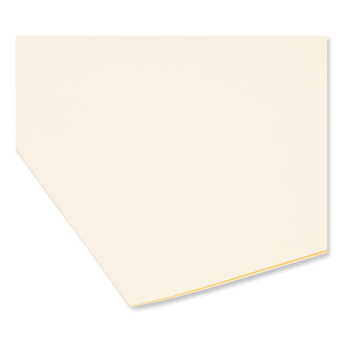 Image of Smead Interior File Folders, 1/3-Cut Tabs: Assorted, Legal Size, 0.75" Expansion, Manila, 100/Box