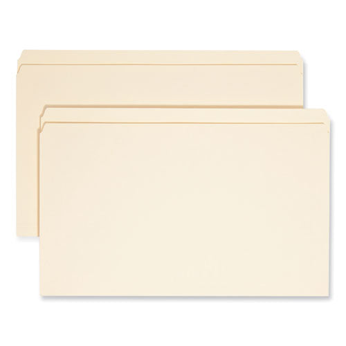 Image of Smead Manila File Folders, Straight Tabs, Legal Size, 0.75" Expansion, Manila, 100/Box
