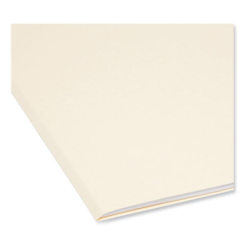 Image of Smead Manila File Folders, Straight Tabs, Legal Size, 0.75" Expansion, Manila, 100/Box