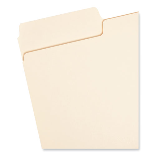 Image of Smead SuperTab Top Tab File Folders, 1/3-Cut Tabs: Assorted, Legal Size, 0.75" Expansion, 11-pt Manila, 100/Box