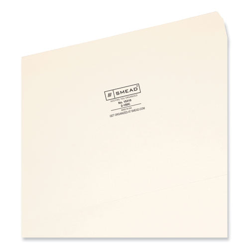 Image of Smead Reinforced Tab Manila File Folders, Straight Tabs, Legal Size, 0.75" Expansion, 11-pt Manila, 100/Box
