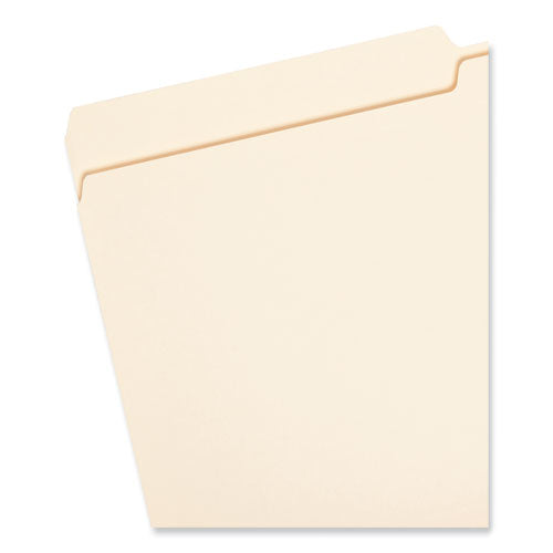 Image of Smead Manila File Folders, 1/2-Cut Tabs: Assorted, Legal Size, 0.75" Expansion, Manila, 100/Box