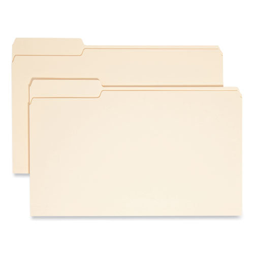 Image of Smead Manila File Folders, 1/3-Cut Tabs: Left Position, Legal Size, 0.75" Expansion, Manila, 100/Box