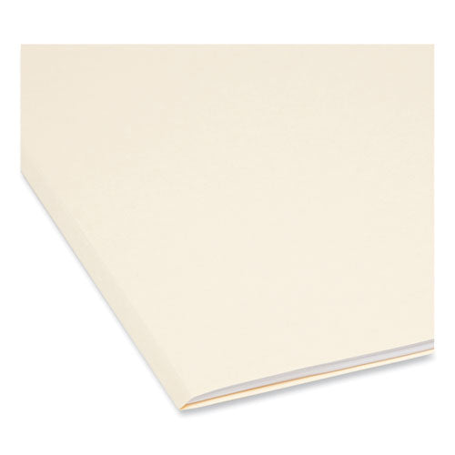 Image of Smead Manila File Folders, 1/3-Cut Tabs: Left Position, Legal Size, 0.75" Expansion, Manila, 100/Box