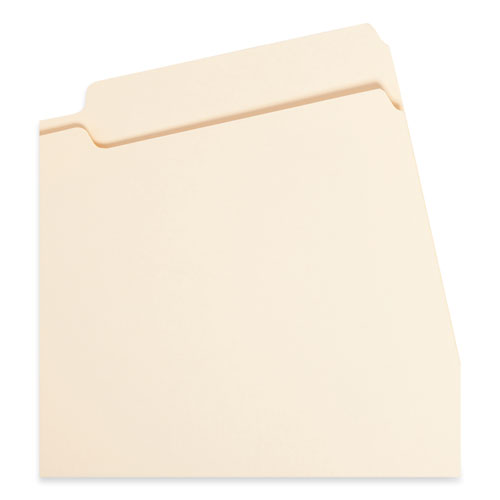 Image of Smead Manila Guide Height Systems File Folders, 2/5-Cut Tabs: Right of Center, Legal Size, 0.75" Expansion, Manila, 100/Box