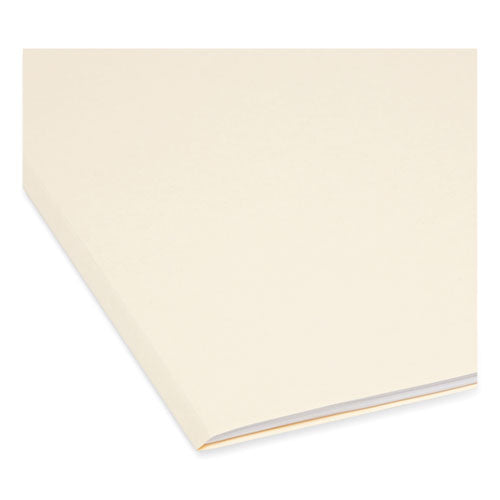Image of Smead Manila Guide Height Systems File Folders, 2/5-Cut Tabs: Right of Center, Legal Size, 0.75" Expansion, Manila, 100/Box