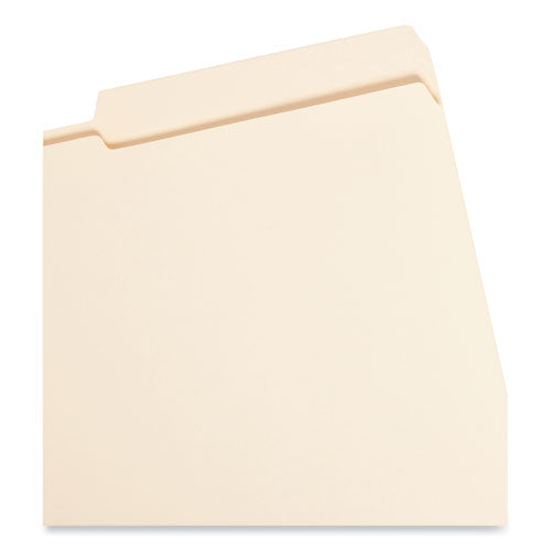 Image of Smead Reinforced Guide Height File Folders, 2/5-Cut Tabs: Right Position, Legal Size, 0.75" Expansion, Manila, 100/Box