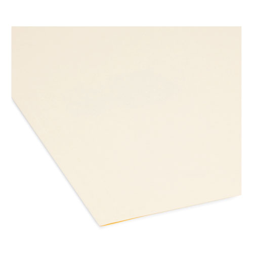Image of Smead Reinforced Guide Height File Folders, 2/5-Cut Tabs: Right Position, Legal Size, 0.75" Expansion, Manila, 100/Box