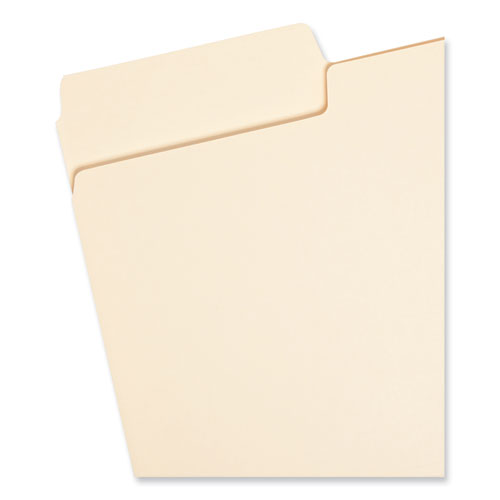Image of Smead SuperTab Top Tab File Folders, 1/3-Cut Tabs: Assorted, Legal Size, 0.75" Expansion, 14-pt Manila, 50/Box