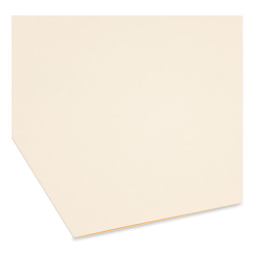 Image of Smead Top Tab Fastener Folders, 1/3-Cut Tabs: Assorted, 0.75" Expansion, 1 Fastener, Legal Size, Manila Exterior, 50/Box