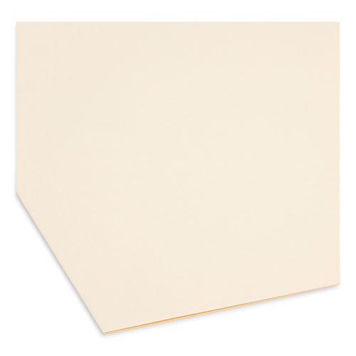 Image of Smead SuperTab Reinforced Guide Height Fastener Folders, 11-pt Manila, 0.75" Expansion, 2 Fasteners, Legal Size, Manila, 50/Box