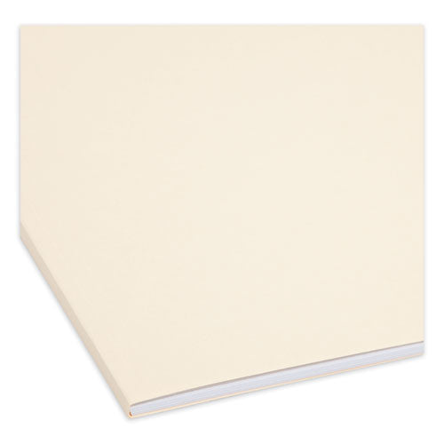 Image of Smead Top Tab Fastener Folders, 1/3-Cut Tabs: Right, 0.75" Expansion, 2 Fasteners, Legal Size, Manila Exterior, 50/Box
