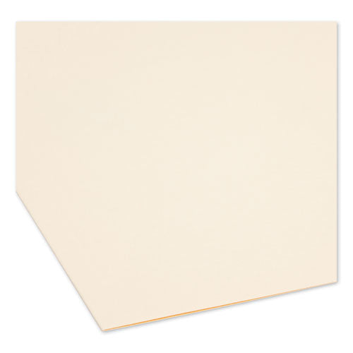 Image of Smead SuperTab Reinforced Guide Height Fastener Folders, 14-pt Manila, 0.75" Expansion, 2 Fasteners, Legal Size, Manila, 50/Box