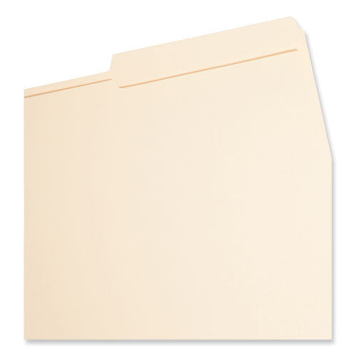 Image of Smead Top Tab Fastener Folders, Guide-Height 2/5-Cut Tabs, 0.75" Expansion, 2 Fasteners, Legal Size, 11-pt Manila, 50/Box