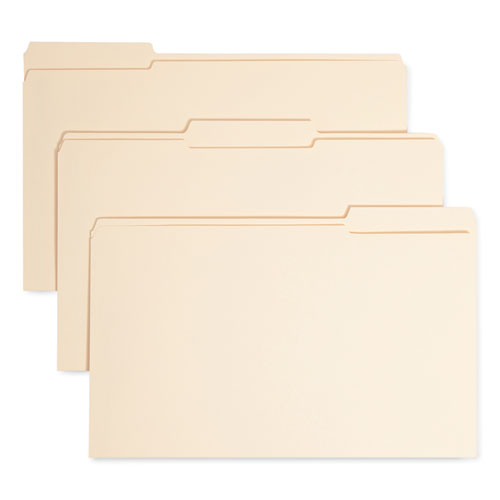Image of Smead Top Tab Manila Expansion Fastener Folders, 1.5" Expansion, 2 Fasteners, Legal Size, Manila Exterior, 50/Box