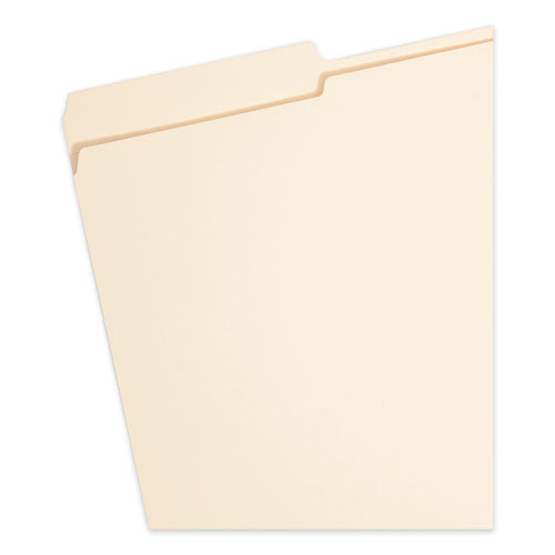 Image of Smead Top Tab Manila Expansion Fastener Folders, 1.5" Expansion, 2 Fasteners, Legal Size, Manila Exterior, 50/Box