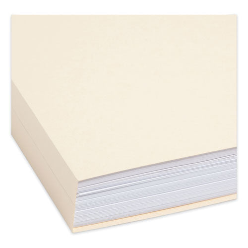 Image of Smead Top Tab Manila Expansion Fastener Folders, 1.5" Expansion, 2 Fasteners, Legal Size, Manila Exterior, 50/Box