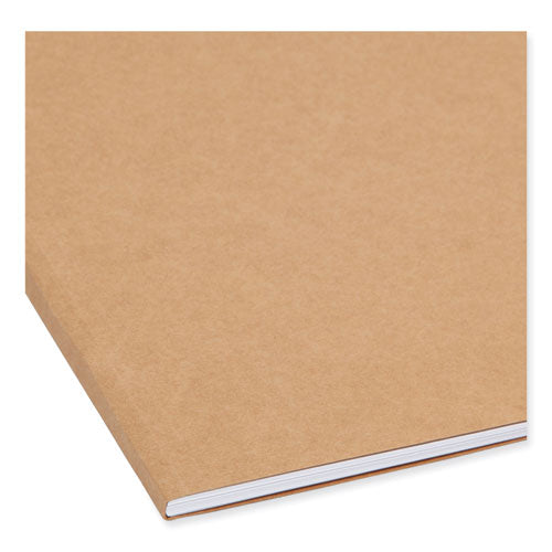 Image of Smead Top Tab Fastener Folders, Guide-Height 2/5-Cut Tabs, 0.75" Expansion, 2 Fasteners, Legal Size, 11-pt Kraft, 50/Box