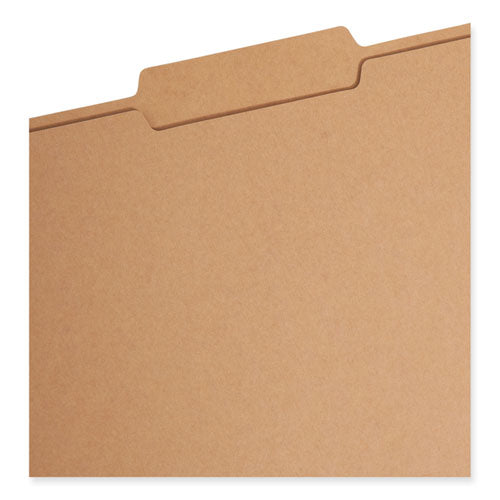 Image of Smead Top Tab Fastener Folders, Guide-Height 2/5-Cut Tabs, 0.75" Expansion, 2 Fasteners, Legal Size, 17-pt Kraft, 50/Box