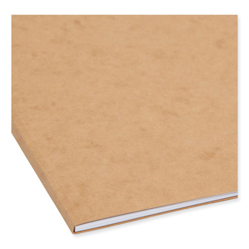 Image of Smead Top Tab Fastener Folders, Guide-Height 2/5-Cut Tabs, 0.75" Expansion, 2 Fasteners, Legal Size, 17-pt Kraft, 50/Box