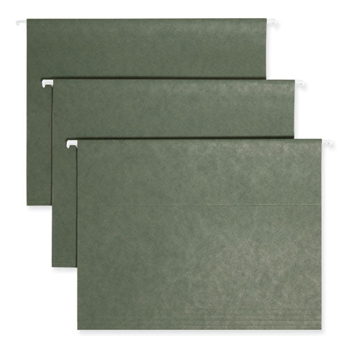 Image of Smead Hanging Folders, Letter Size, 1/5-Cut Tabs, Standard Green, 25/Box