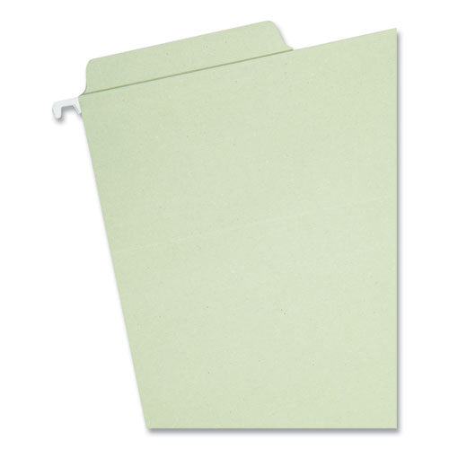 Image of Smead FasTab Hanging Folders, Letter Size, 1/3-Cut Tabs, Moss, 20/Box
