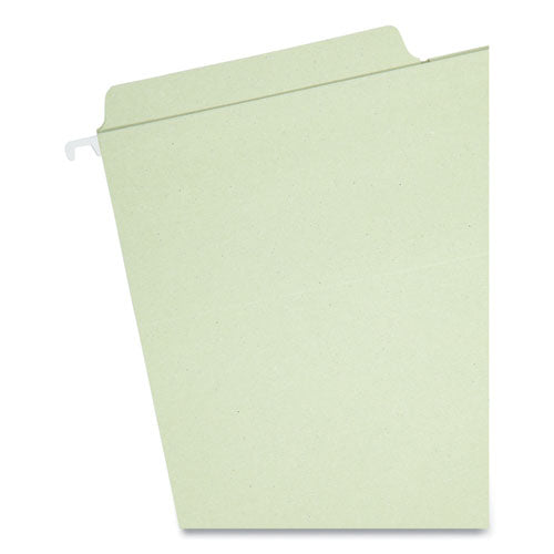 Image of Smead FasTab Hanging Folders, Legal Size, 1/3-Cut Tabs, Moss, 20/Box