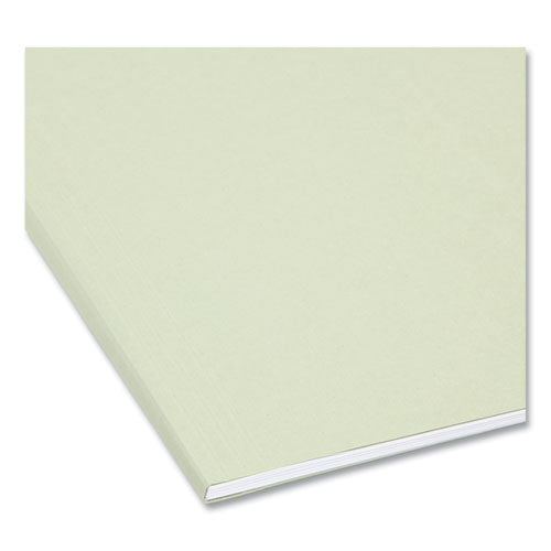 Image of Smead FasTab Hanging Folders, Legal Size, 1/3-Cut Tabs, Moss, 20/Box