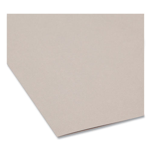 Image of Smead TUFF Hanging Folders with Easy Slide Tab, Letter Size, 1/3-Cut Tabs, Steel Gray, 18/Box