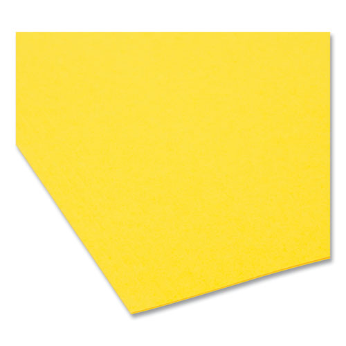 Image of Smead FasTab Hanging Folders, Letter Size, 1/3-Cut Tabs, Yellow, 20/Box
