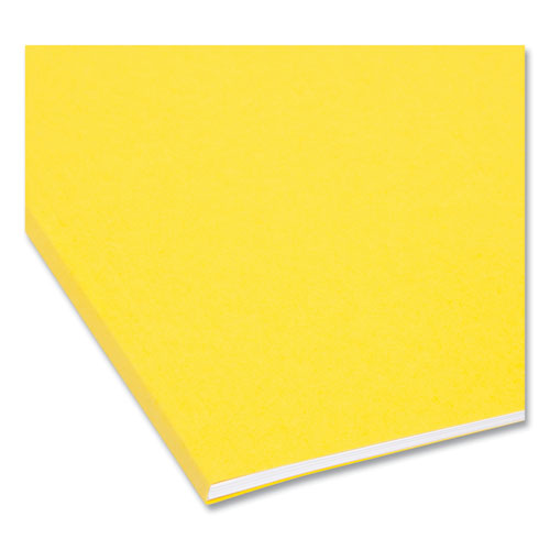 Image of Smead FasTab Hanging Folders, Letter Size, 1/3-Cut Tabs, Yellow, 20/Box