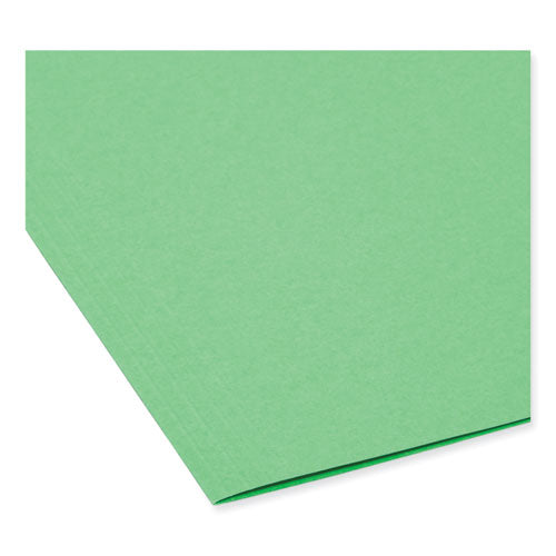 Image of Smead FasTab Hanging Folders, Letter Size, 1/3-Cut Tabs, Green, 20/Box