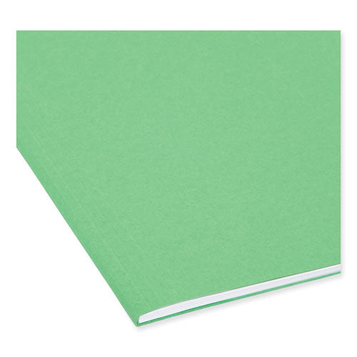 Image of Smead FasTab Hanging Folders, Letter Size, 1/3-Cut Tabs, Green, 20/Box