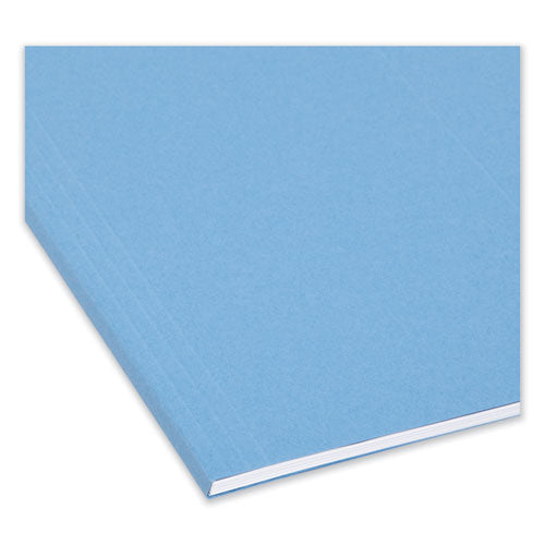 Image of Smead FasTab Hanging Folders, Letter Size, 1/3-Cut Tabs, Blue, 20/Box