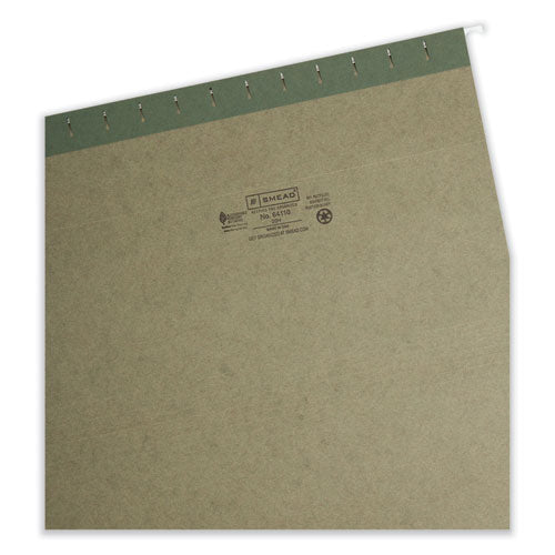 Image of Smead Hanging Folders, Legal Size, Standard Green, 25/box