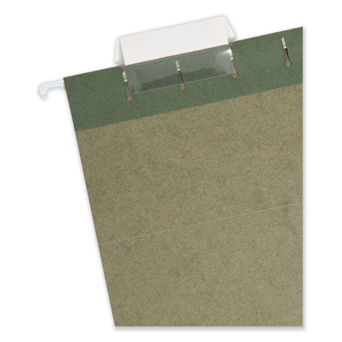 Image of Smead Hanging Folders, Legal Size, 1/5-Cut Tabs, Standard Green, 25/Box