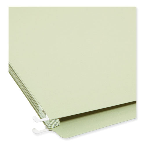 Image of Smead FasTab TUFF Hanging Pockets, Letter Size, 1/3-Cut Tabs, Moss, 9/Box
