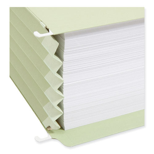 Image of Smead FasTab TUFF Hanging Pockets, Letter Size, 1/3-Cut Tabs, Moss, 9/Box