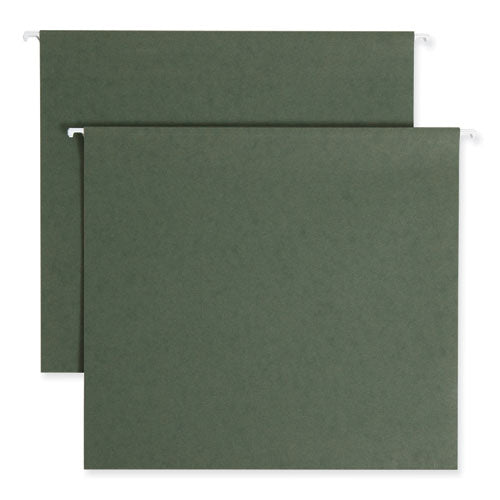 Image of Smead Box Bottom Hanging File Folders, 3" Capacity, Letter Size, Standard Green, 25/Box